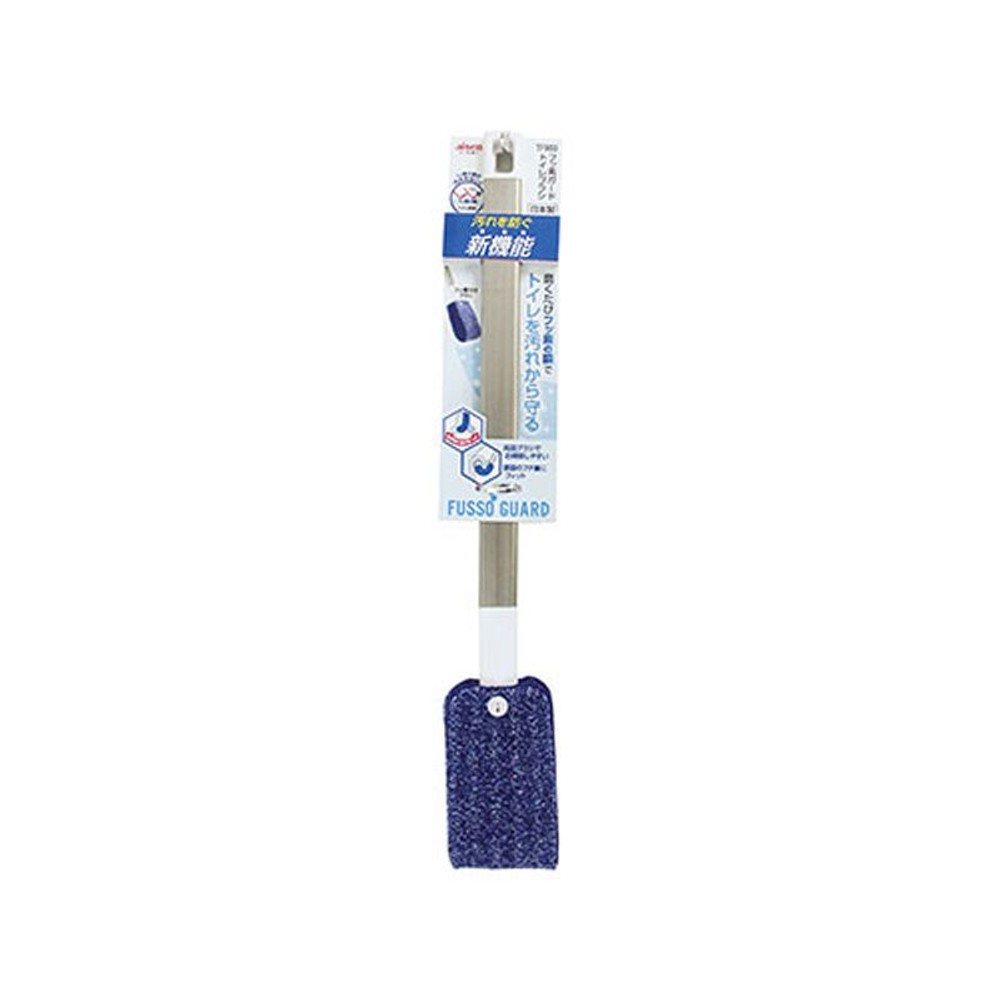 フッ素ガード　トイレブラシ, ホワイト・ネイビー, 35cm