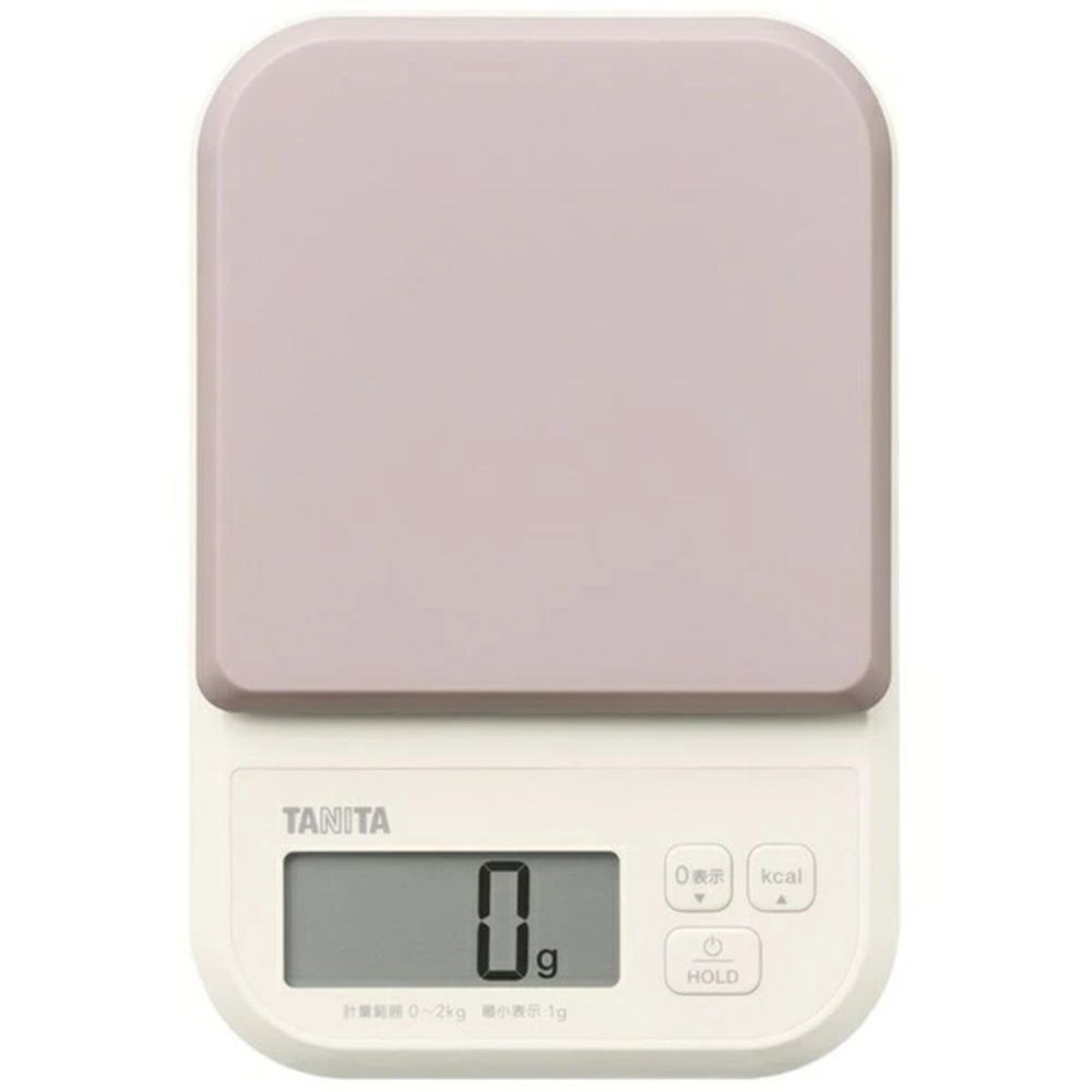 タニタ HOLD機能付きデジタルスケール 2kg グレー KJ220, グレー, 幅125mm&times;奥行188mm&times;高さ31mm