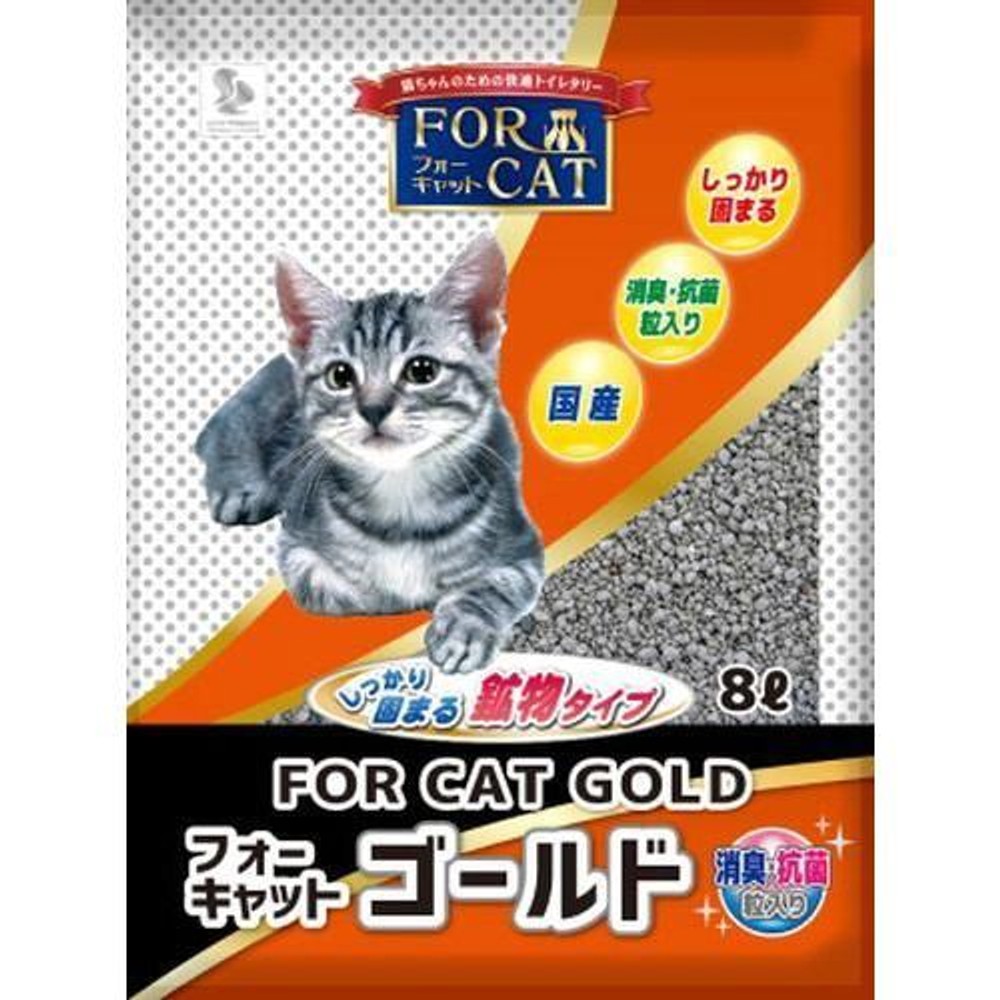 【数量限定】フォーキャットゴールド ８L, ベントナイト, 8L