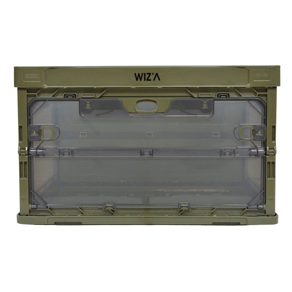 WIZ'A ウィザ 三面扉付折り畳みコンテナ, サンド, 容量：50L