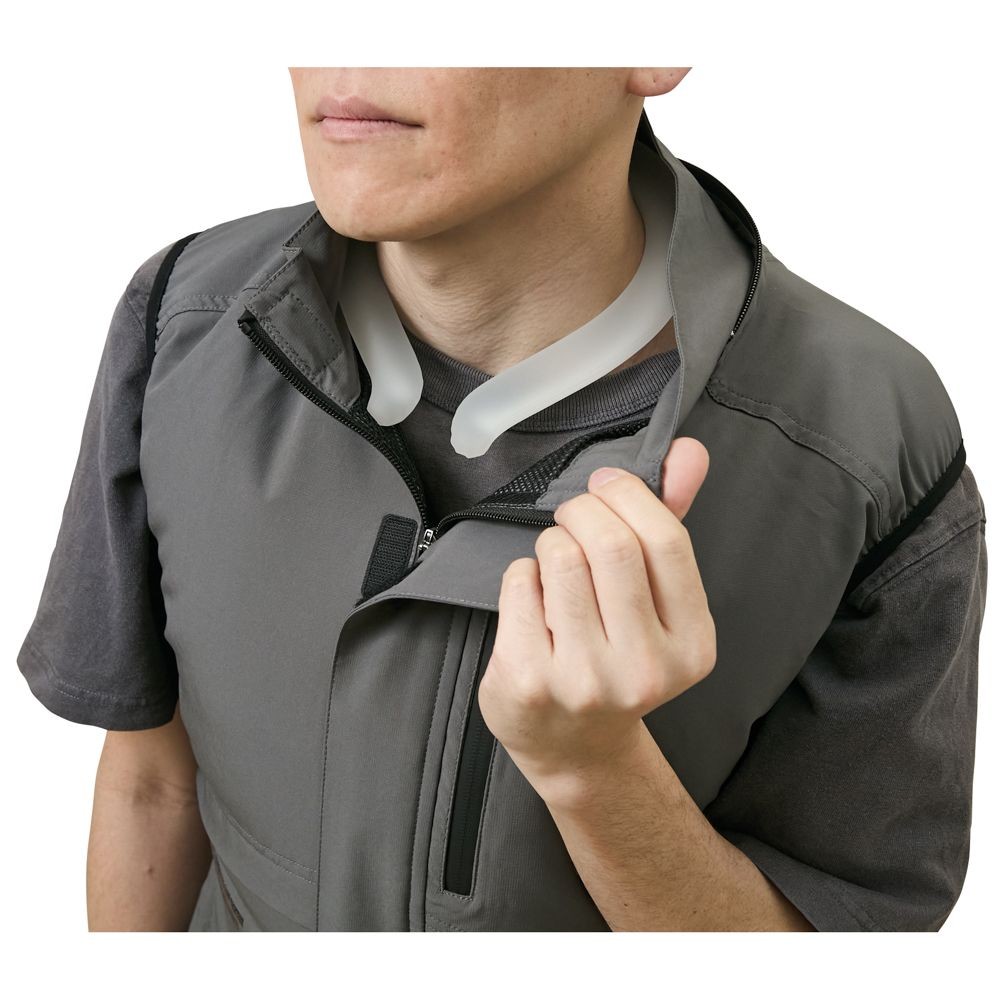 【2025年モデル】ウイザ WIZ'A 空調ウェアＰＲＯ　ベスト　チャコールグレー, チャコールグレー, Mサイズ