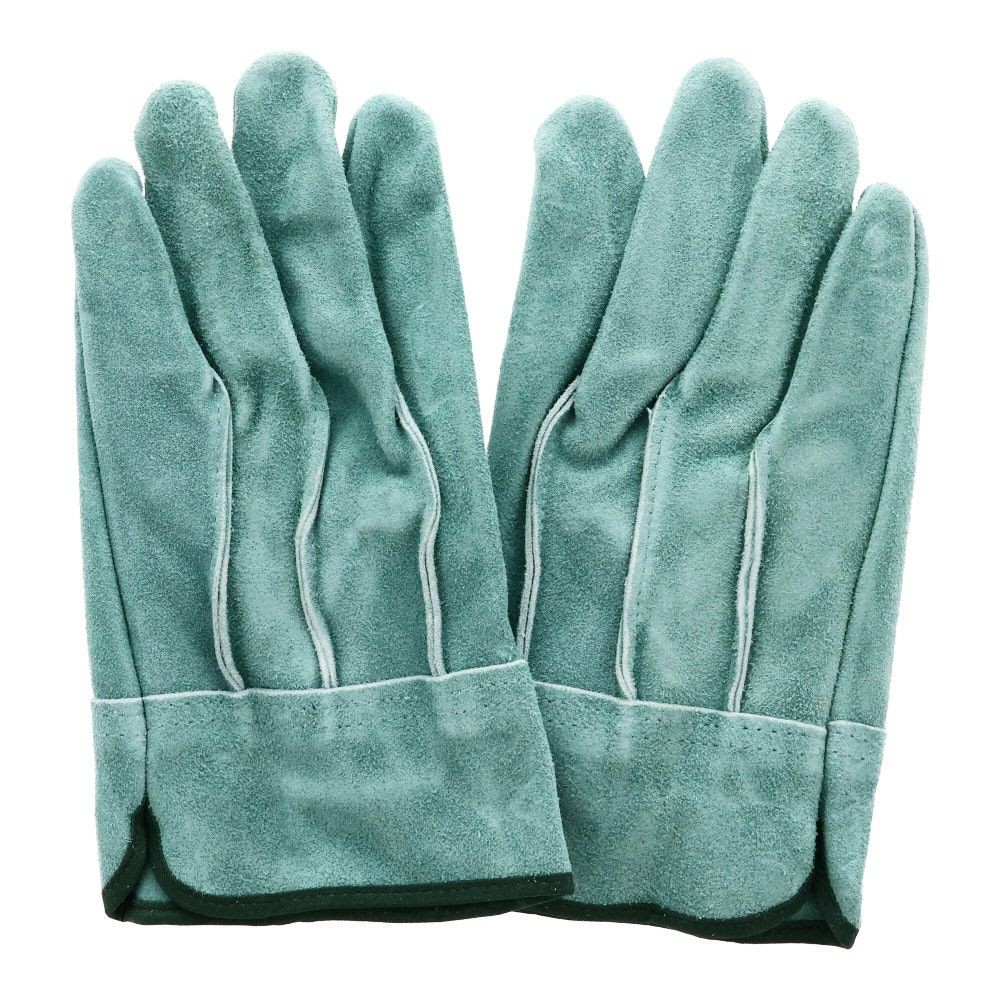●オイル加工　牛床革背縫い手袋　1双入り, ライトグリーン, JWG-024