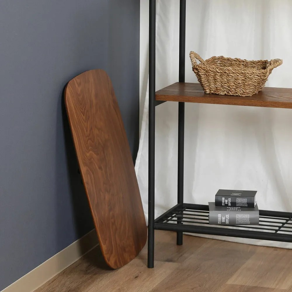 折れ脚ローテーブル トロン HH-6040MBR【メーカー直送・代引不可】, ブラウン, 幅600&times;奥行400&times;高さ310