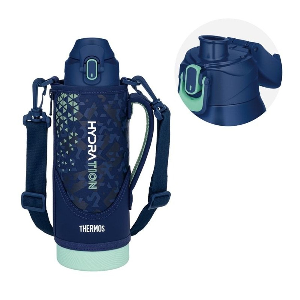 サーモス　真空断熱スポーツボトル ＦＪＳ１０００Ｆ ＮＶＭＴ, ネイビーミント, 1.0L