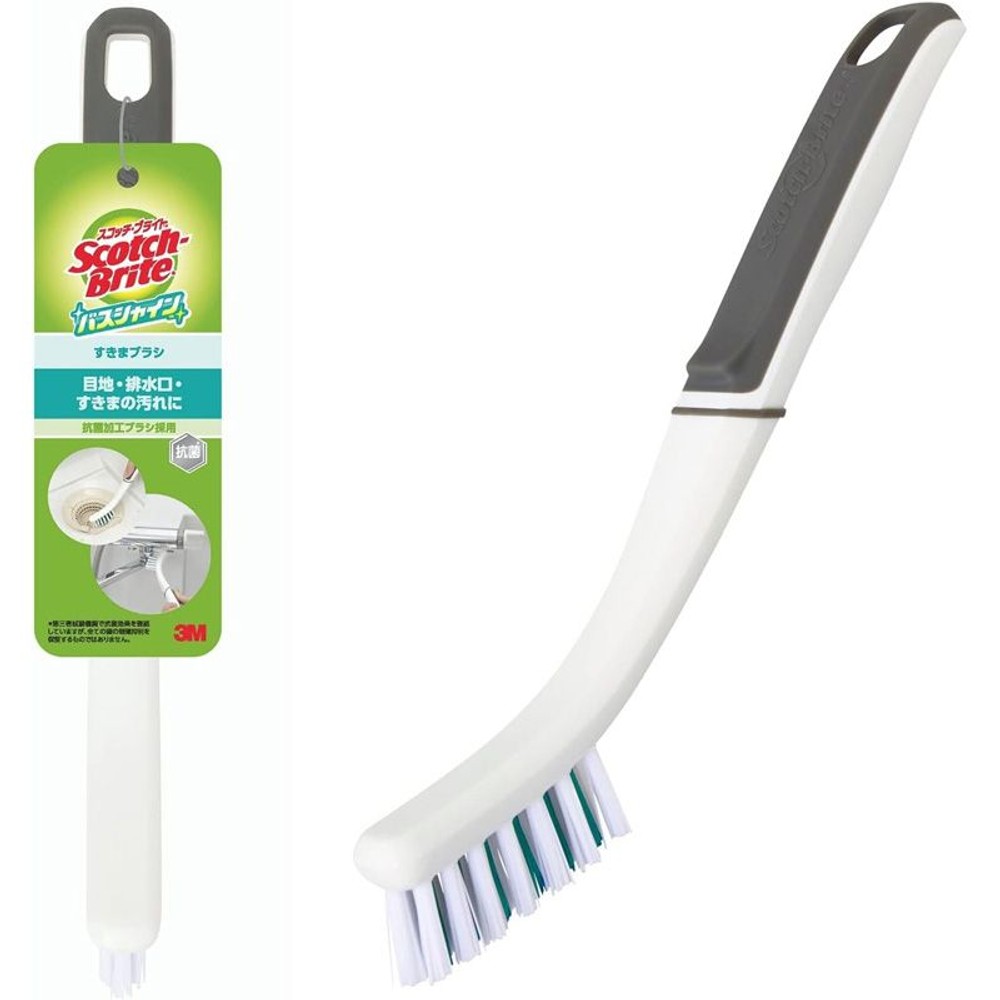 3Ｍバスシャイン　すきまブラシ, ホワイト, 幅25×奥行60×高さ260mm