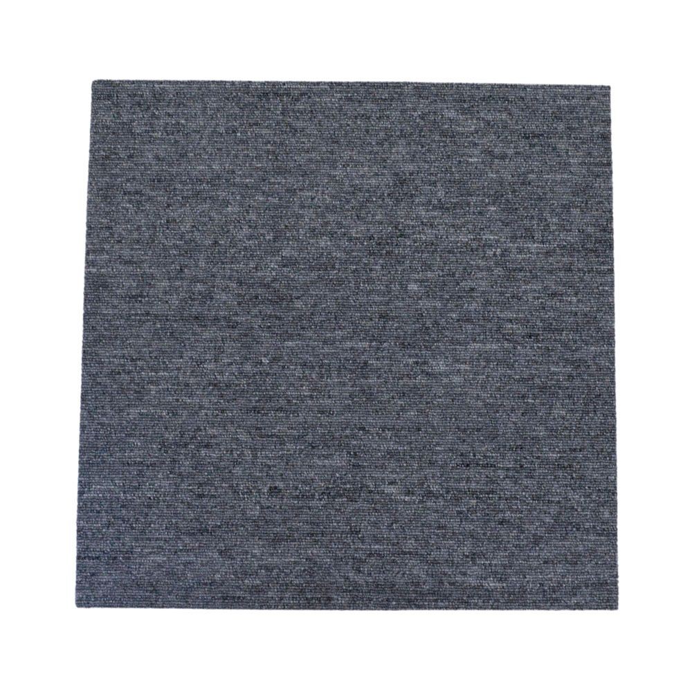 防炎タイルカーペット　ミックスグレー　１６枚入, ミックスグレー, 16枚入