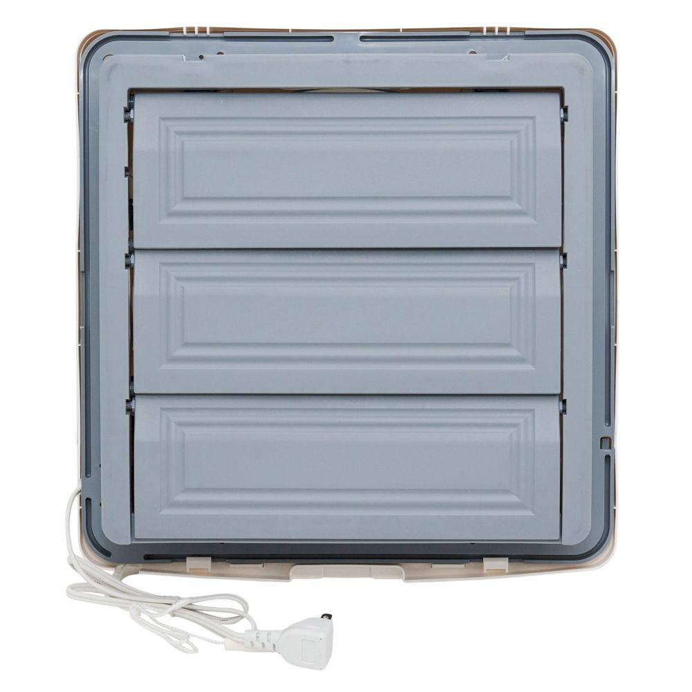 高須産業 スタンダード 換気扇 連動式シャッター 25cm・5枚羽根 FTD-250, ホワイト, FTD-250