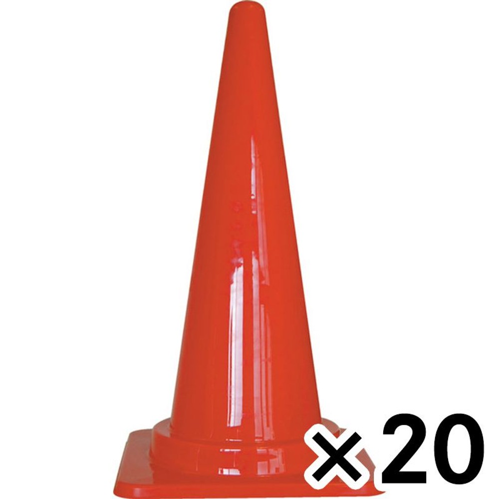 サンコー フレックスコーン　赤 &times;20個セット【メーカー直送・代引不可】【法人限定】, レッド, 20P