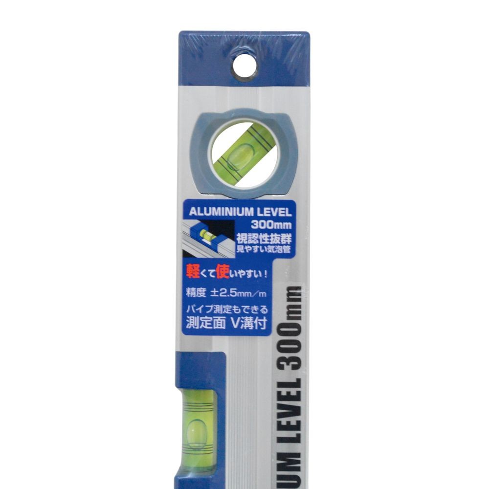 ＡＲＣ　アルミ水平器　３００ｍｍ, アルミ, 300mm