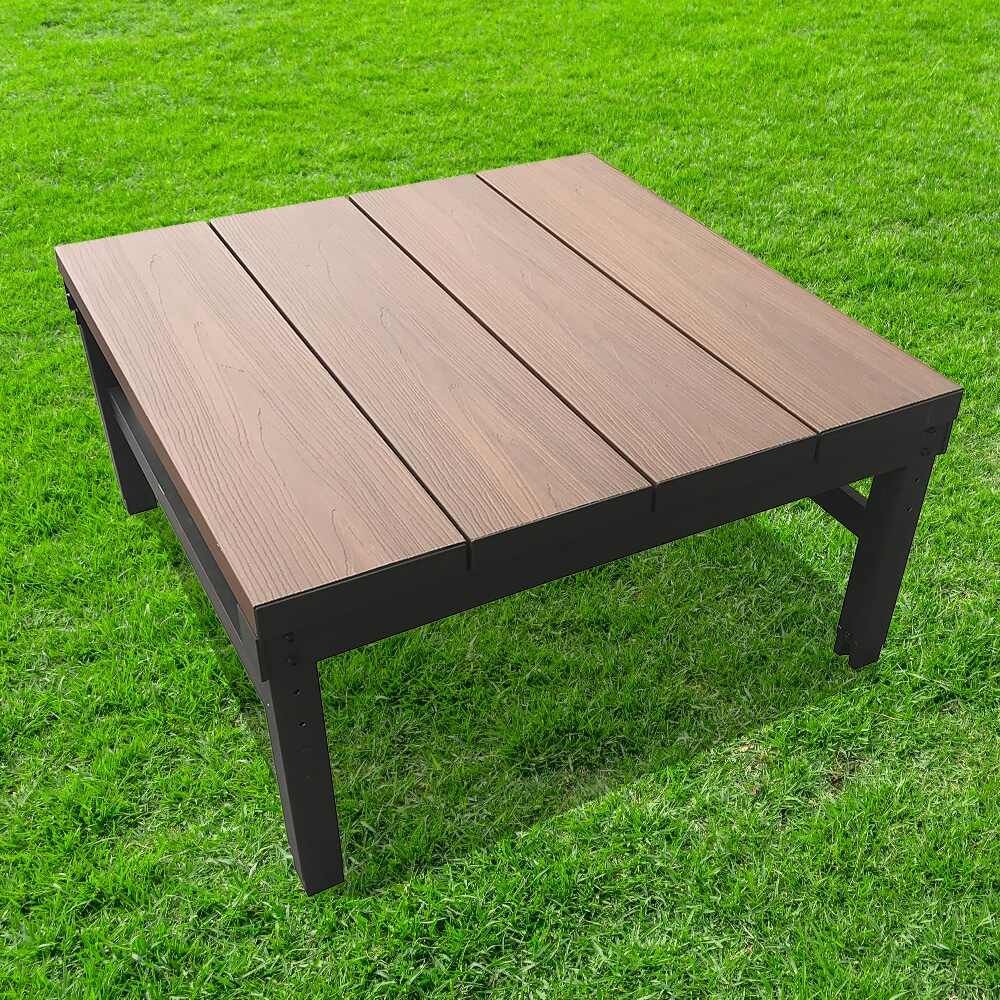 人工木ユニットデッキ9090　約894ｘ894ｘ450ｍｍ, ブラウン, 約894ｘ894ｘ450ｍｍ