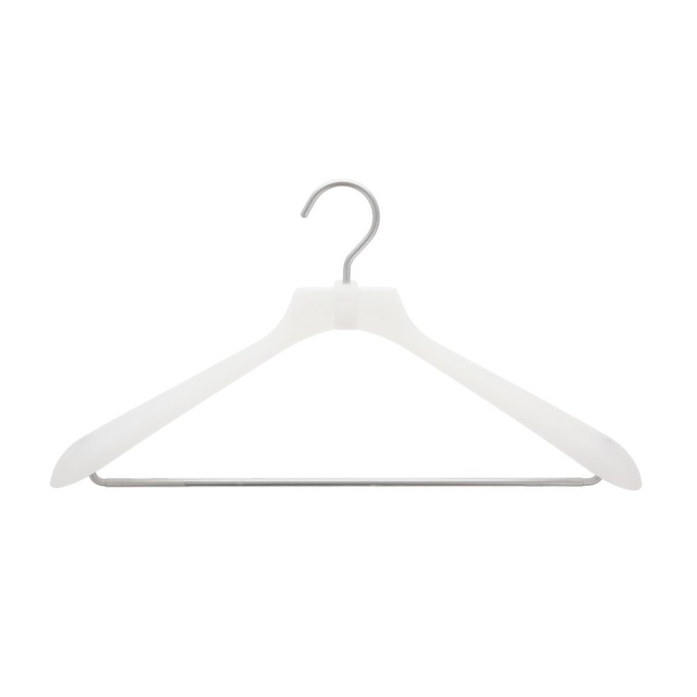 つながるスーツ・ジャケットハンガー, ホワイト, 38cm