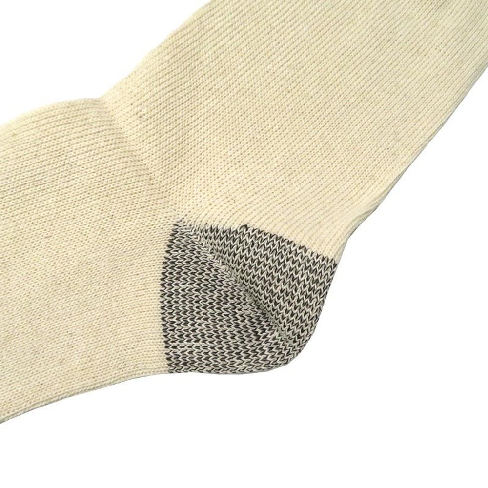 軍足　先丸　10足組　25〜27ｃｍ　ミドル丈, 生成り, 10足組　25〜27ｃｍ