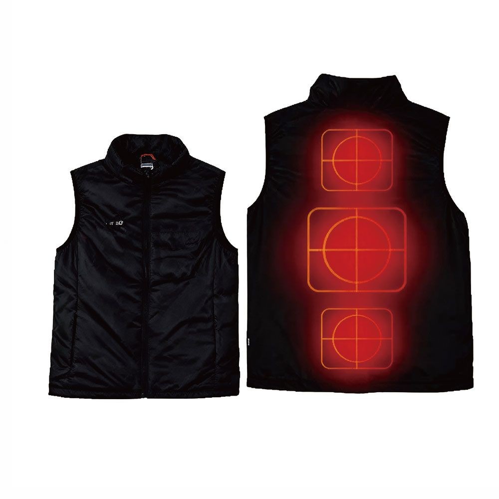 【2025年モデル】インナー３ヒーターベスト　ブラック, ブラック, Sサイズ