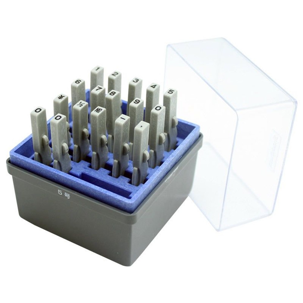 シヤチハタ　柄付ゴム印　数字　　ゴシック体　ＧＲＮ―5Ｇ, 数字ゴシック体, 5号