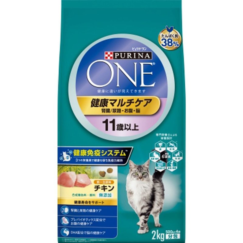 ネスレ　ピュリナワン健康マルチケア11歳以上用チキン2ｋｇ, 11歳以上チキン, 2.0kg
