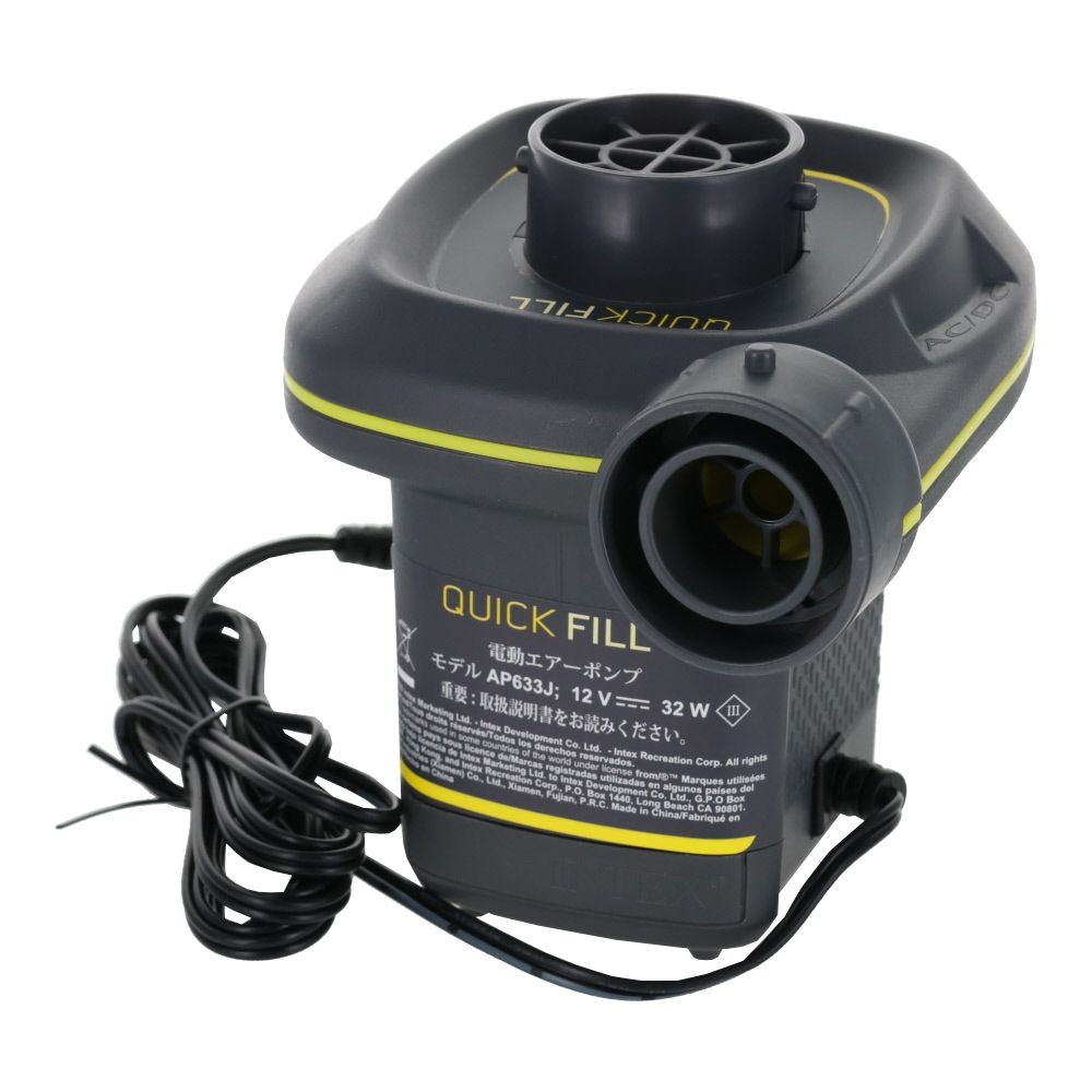 ＩＮＴＥＸ（インテックス） 　ＡＣＤＣポンプ　１００Ｖ　Ｕ６６６３３, ブラック, AC100V・DC12V対応