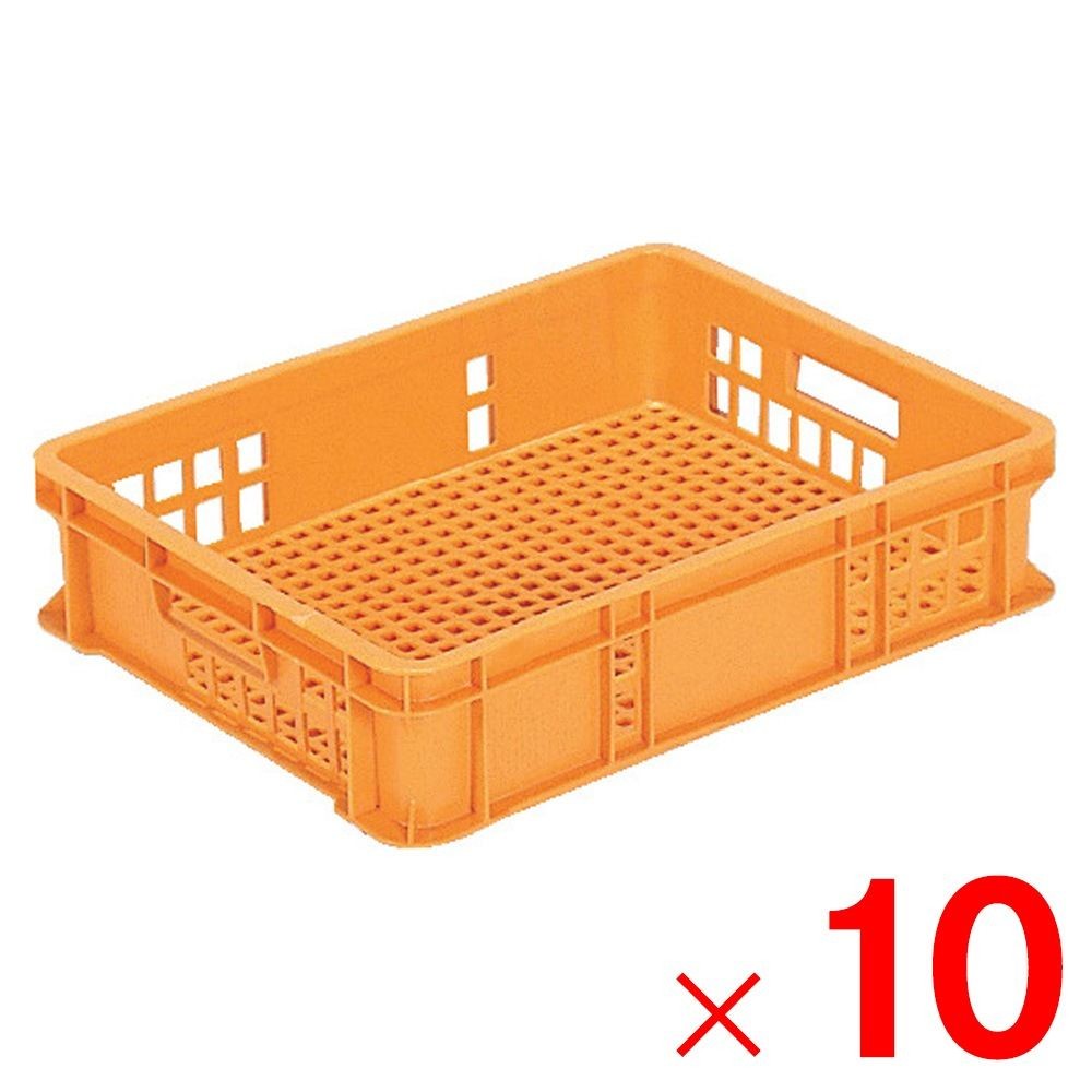 サンコー サンテナー B#16 オレンジ 101604-00 &times;10個セット【メーカー直送・代引不可】【法人限定】【日祝配送不可・時間指定不可】, オレンジ, 10P