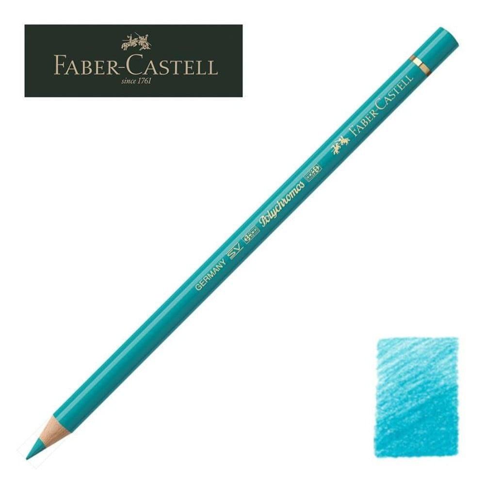 ファーバーカステル ポリクロモス色鉛筆・単色 156 （コバルトグリーン） 110156, 156 コバルトグリーン, 単色 156