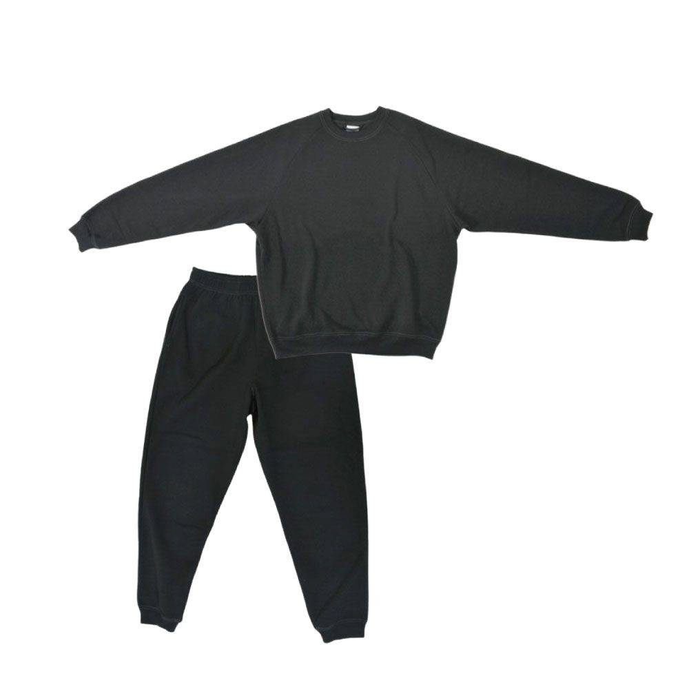 裏起毛スウェット上下セット ブラック, ブラック, Lサイズ