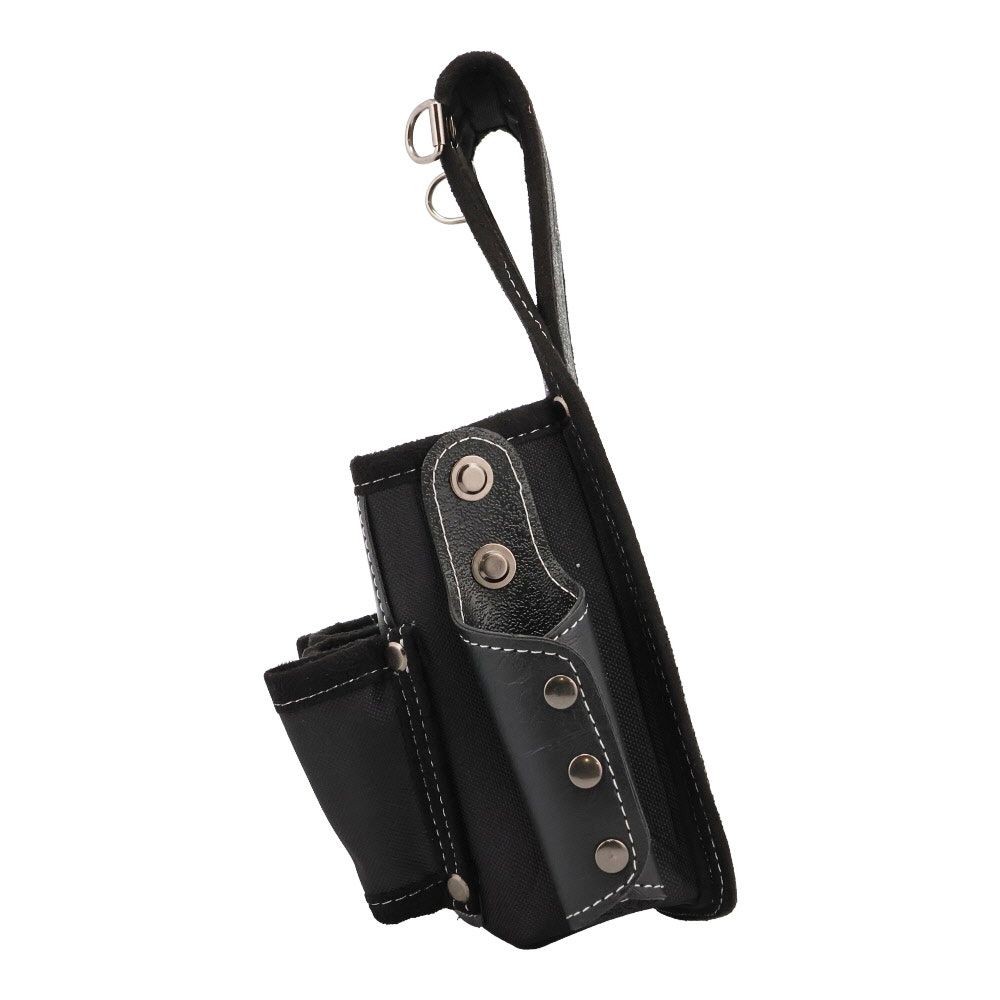 職人作　差付コンパクト腰袋　ＳＴＣー００６, 黒, コンパクト腰袋