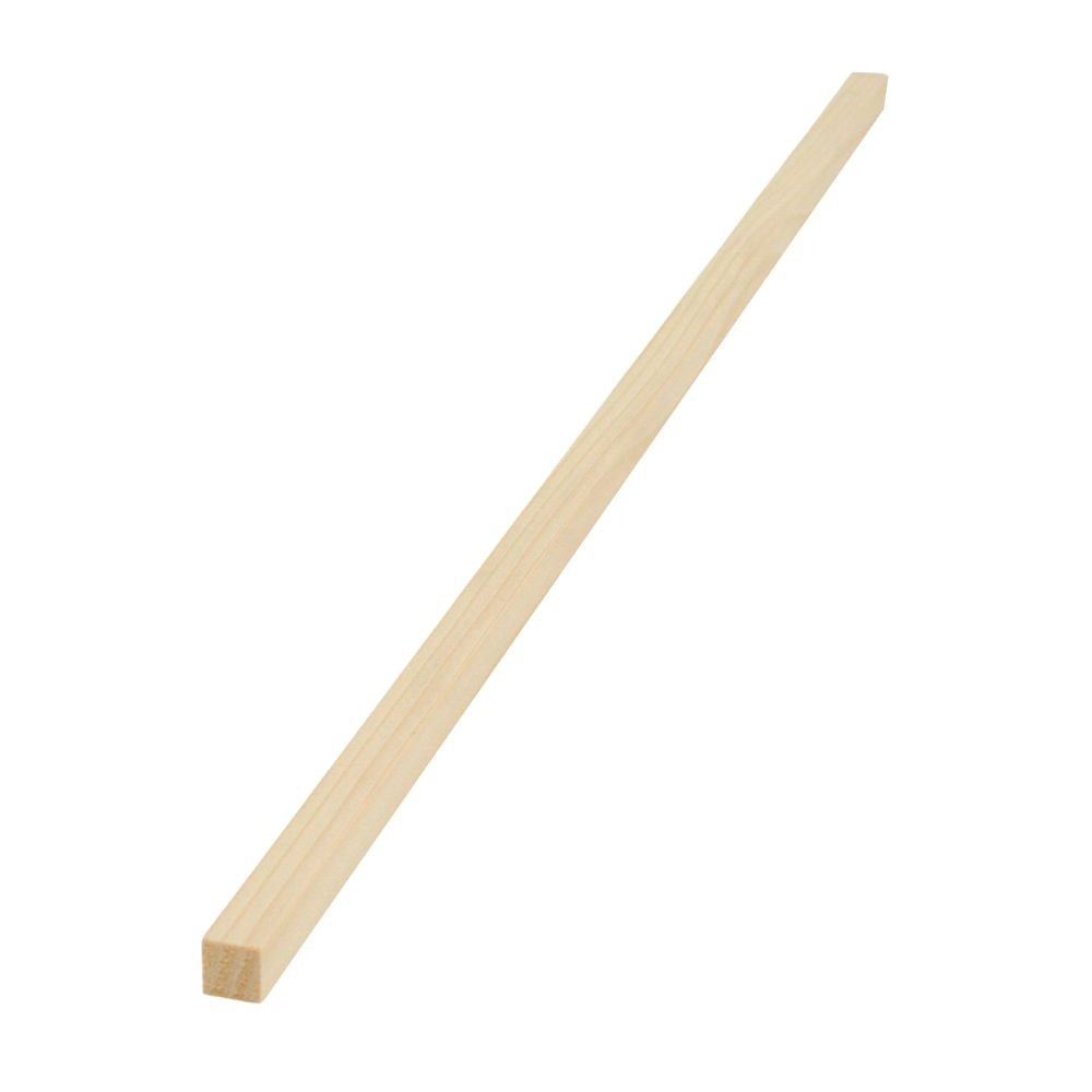 パイン加工材　約長さ６００ｍｍ 厚さ１２ｍｍ 幅１２ｍｍ, 厚さ12(12), 12mm
