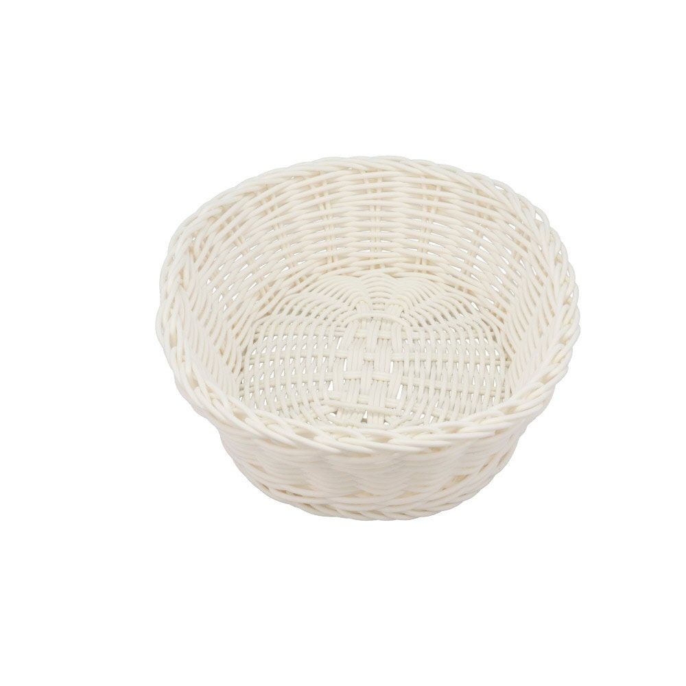 水洗いできるバスケット　オーバル　Ｌ, ホワイト, Lサイズ