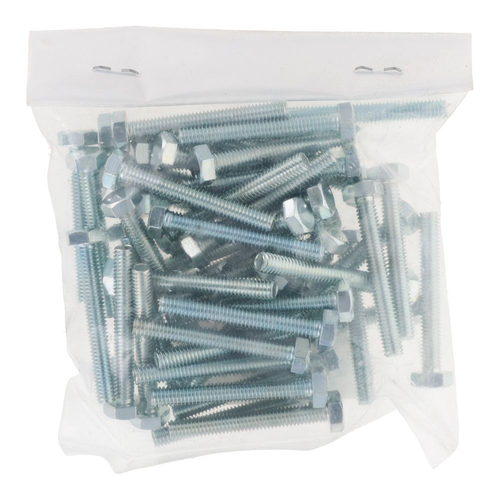 ユニクロ　六角ボルト　Ｍ４&times;３０　５０入, ボルト, 50個入り