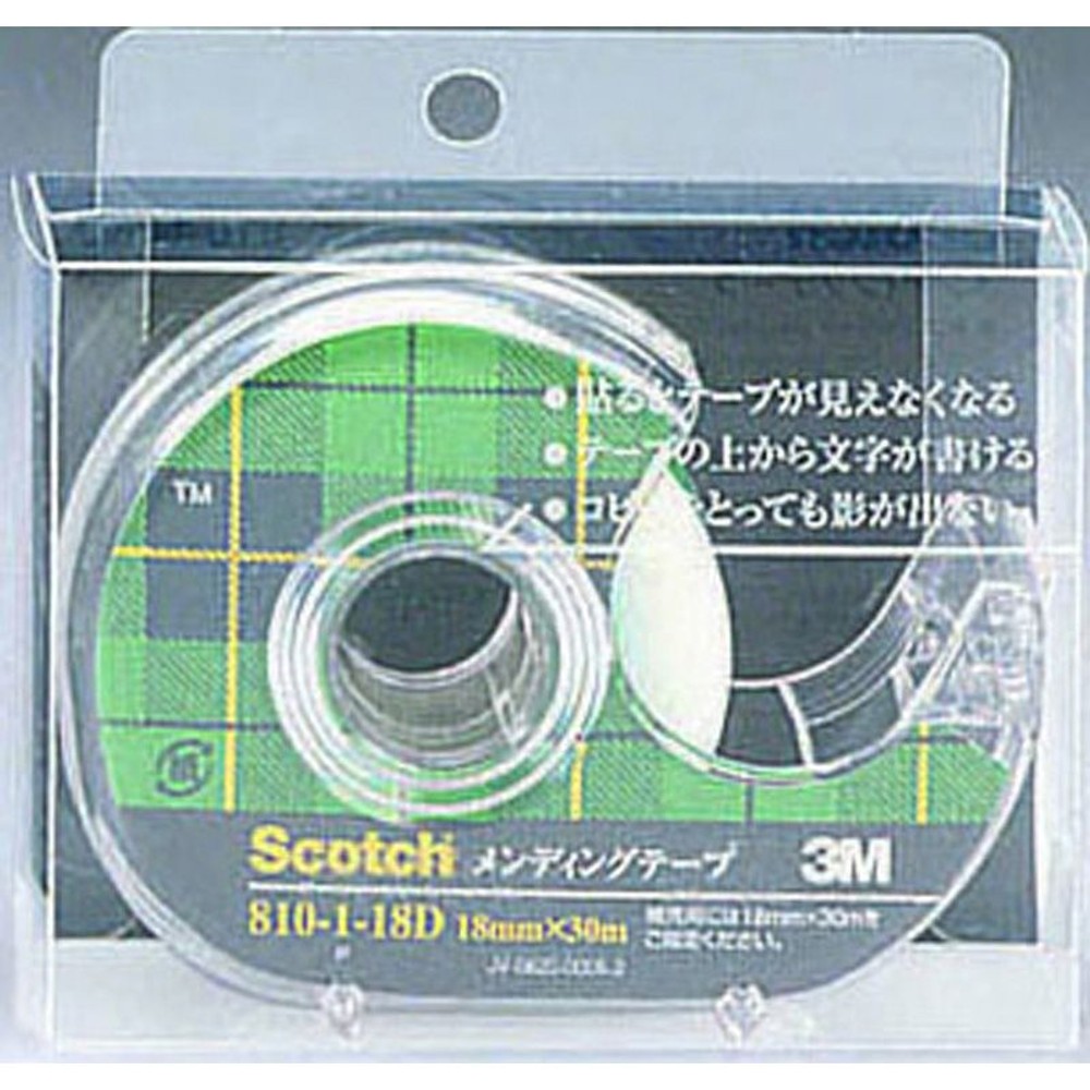 3Ｍ　スコッチ　メンディングテ―プ　ディスペンサー付, 透明, 18 mm