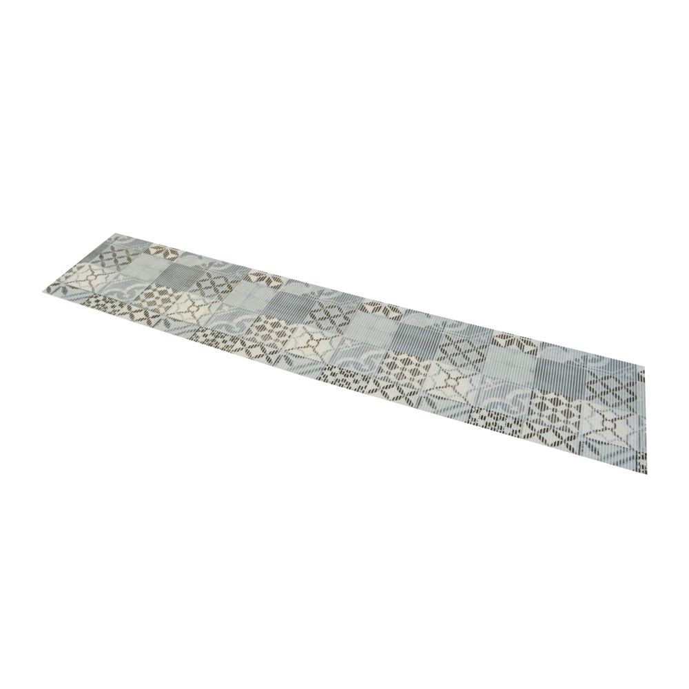 インテリアマット　タイル　５０Ｘ２４０ＣＭ, グレー, 50×240cm