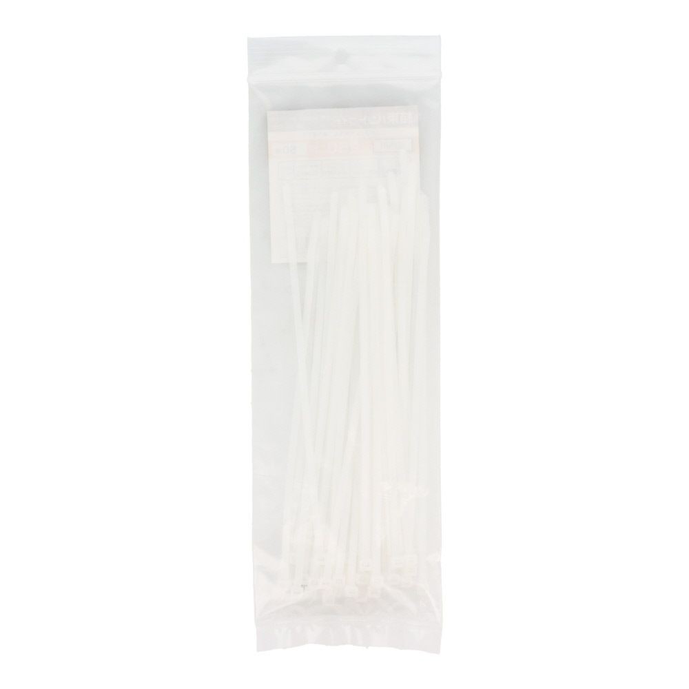 結束バンドワイド　250ｍｍ×50Ｐ, 白, 250mm×50P