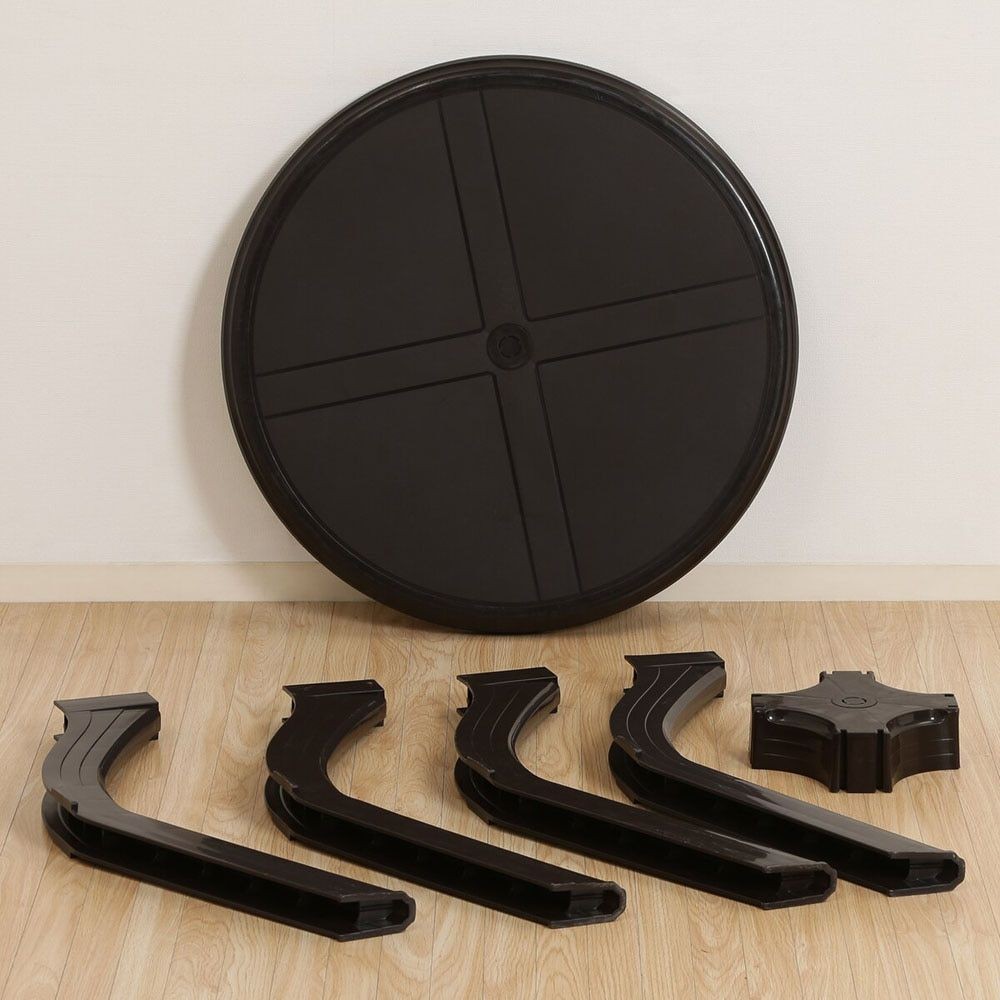 ＰＣ　ラウンドテーブル　アンジェロ　ブラウン（12279）【メーカー直送・代引不可】, ブラウン, 670&times;670