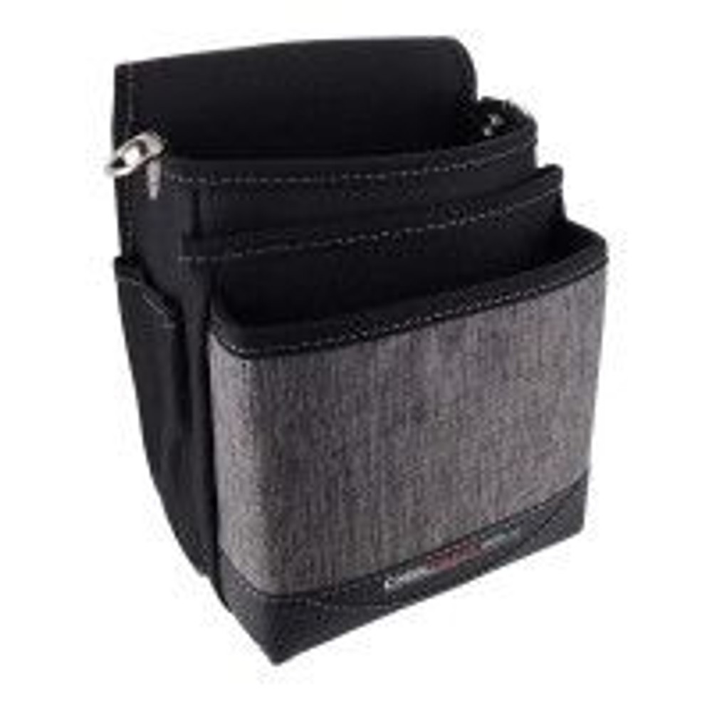 DBLTACT 3段腰袋　杢ブラックDTM-03S, ブラック, DTM-03S