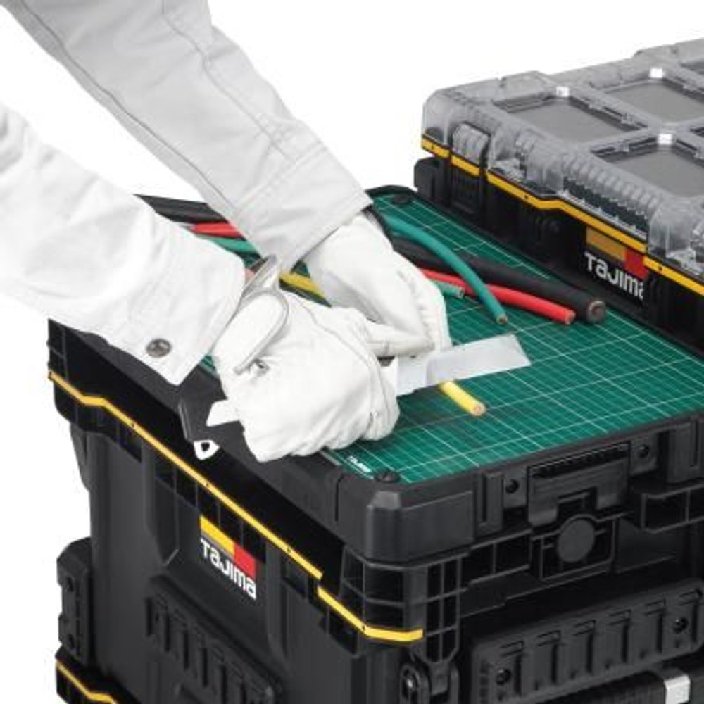 TAJIMA（タジマ） 工具ボックス用 ワークトップ TB-WT, ブラック/グリーン, ワークトップ