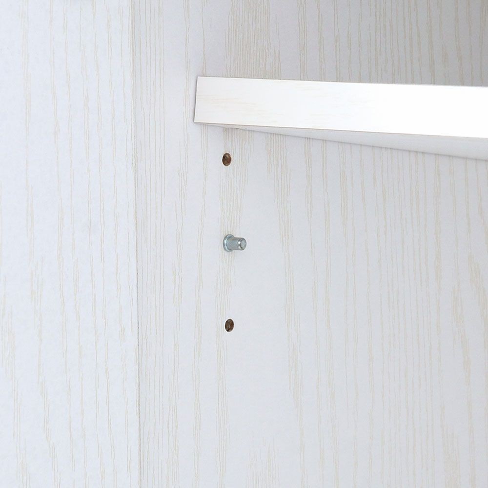 不二貿易 ラルゴ　キャビネット　オークＷＨ【メーカー直送・代引不可】, ホワイト, 幅600mm&times;奥行415mm&times;高さ800mm