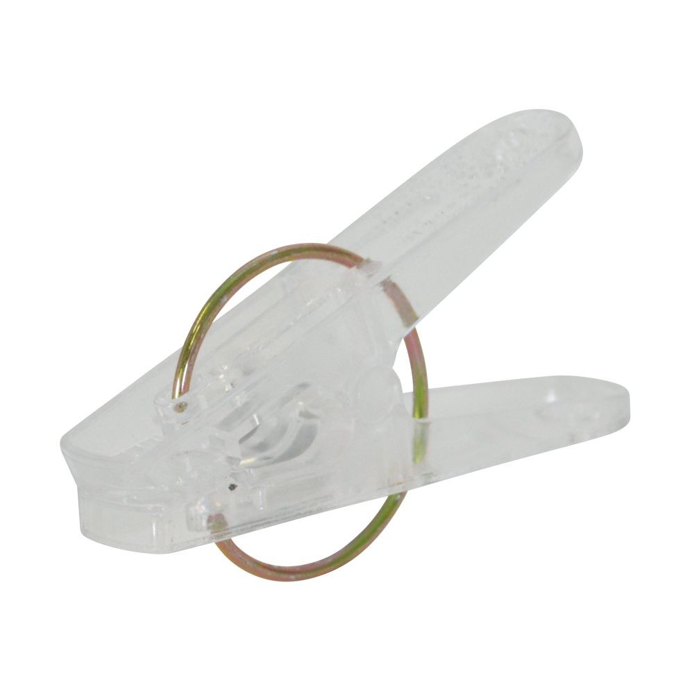 丈夫なポリカ洗濯ピンチ ２０個入, クリア, 20個