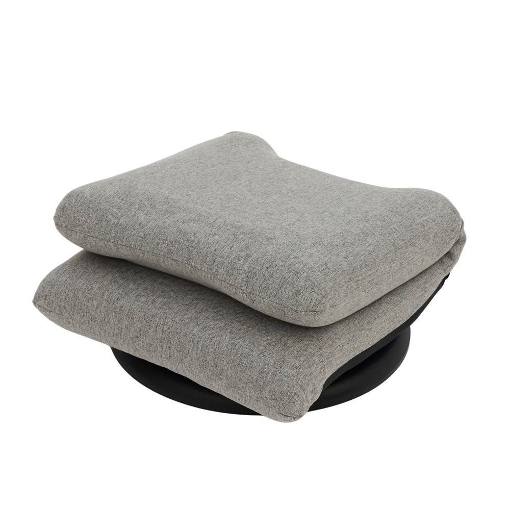 背もたれフィットコンパクト回転座椅子, ライトグレー, 幅395mm×奥行540mm×高さ495mm