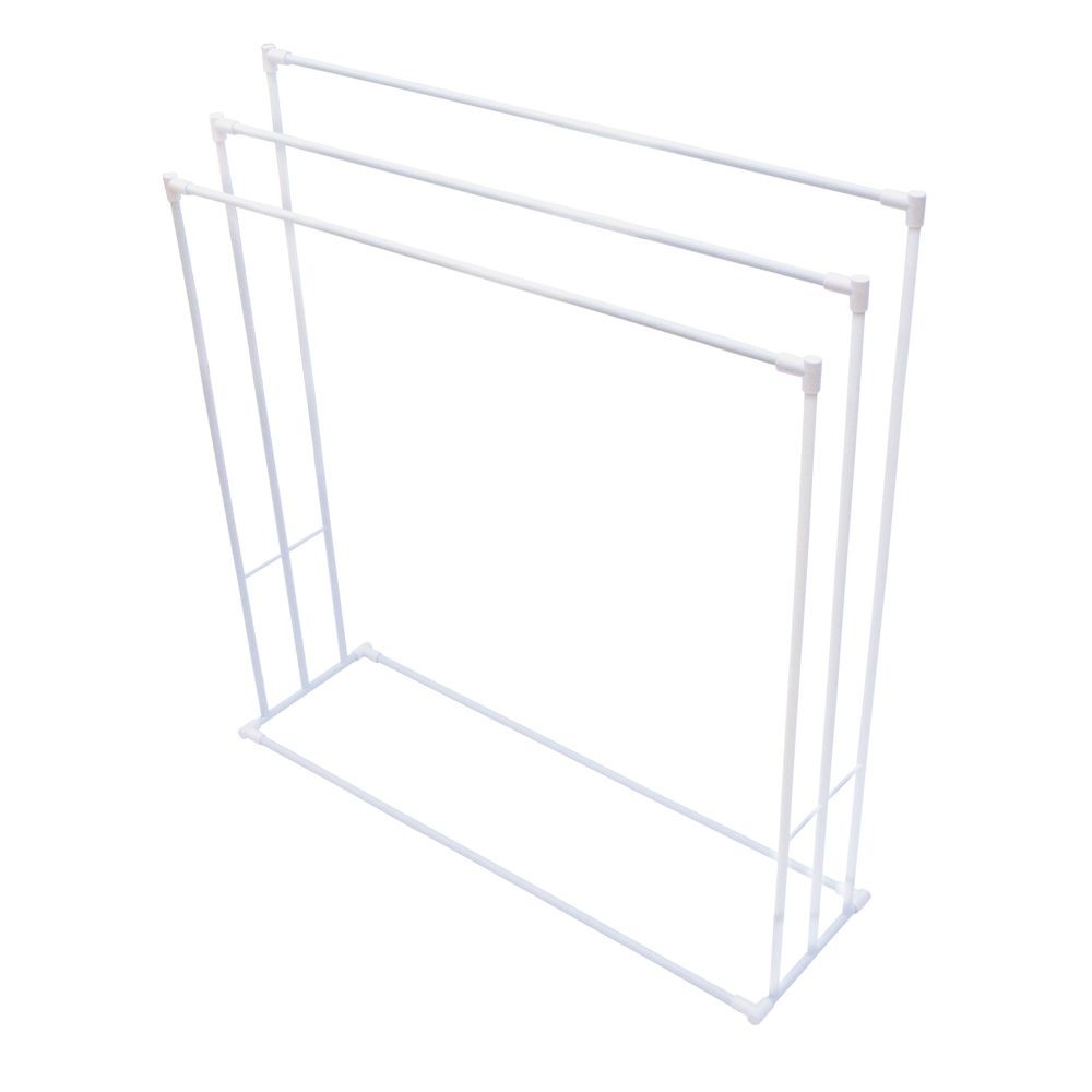 デザイン　バスタオルハンガー　スリム, ホワイト, スリム
