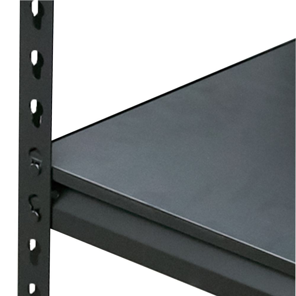 組立簡単なリバーシブル棚の安心ラック  120cm幅, ブラック, 120cm幅