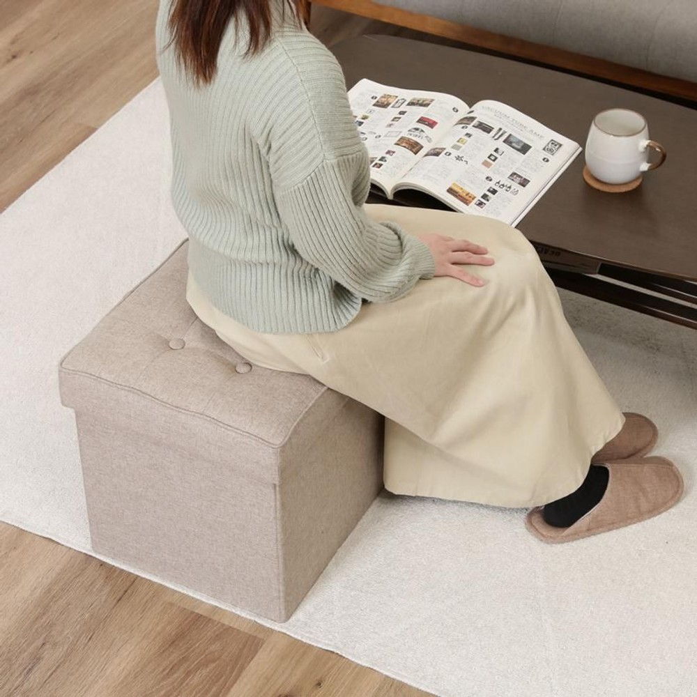 不二貿易  ディノ　ボックススツール　Ｗ38 【メーカー直送・代引不可】, ブラウン, 38cm幅