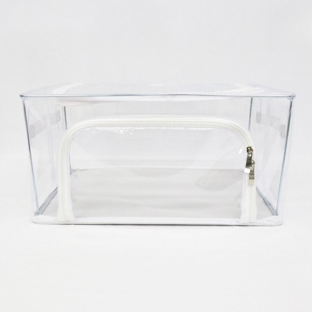 HIRO 　折りたたみ収納BOXクリアS　１０個セット　HDLｰ3601, クリア, S　10個セット