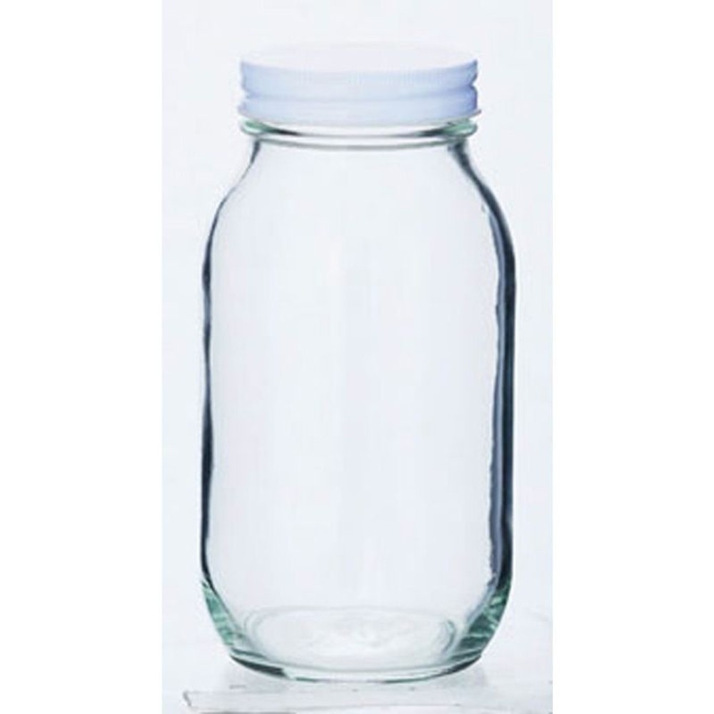 ガラス保存びん　ふた付き, 透明（450）, 450ml
