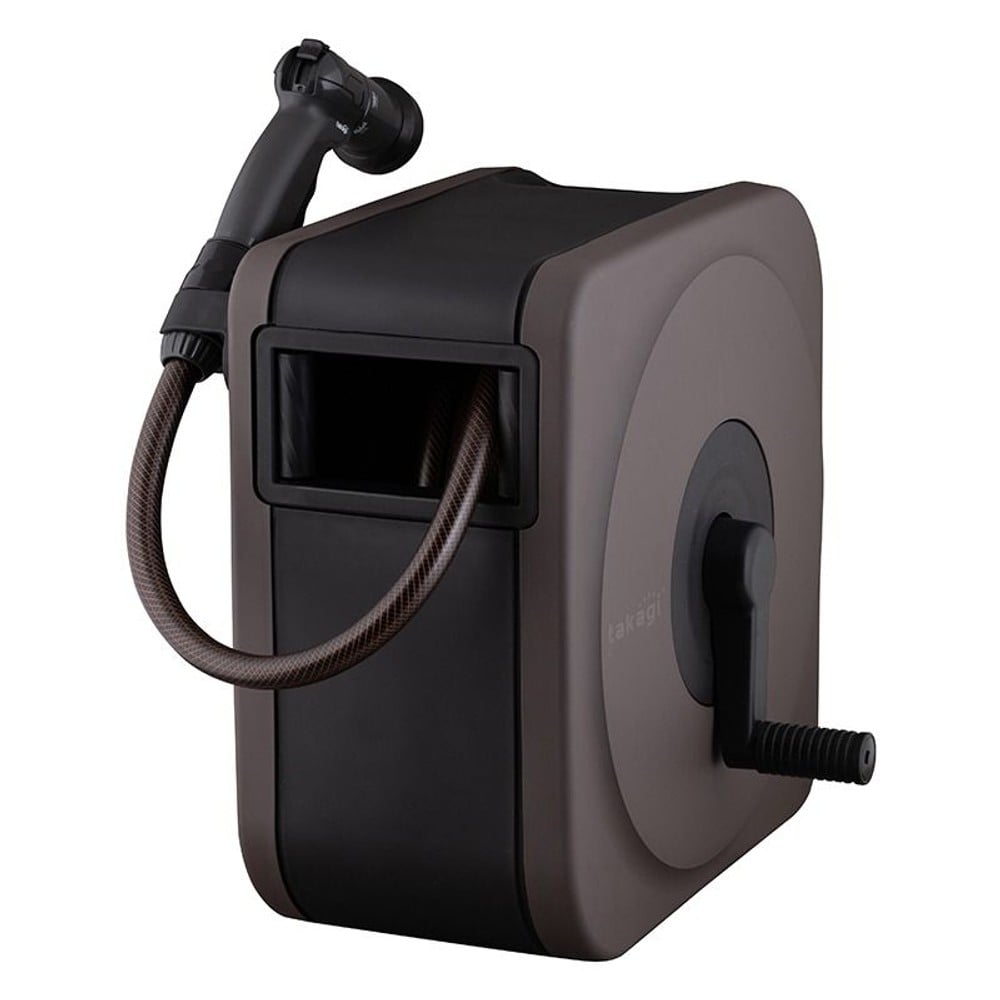 タカギ ホースリール BOXY NEXT ブラウン 20m RC1220BR, ブラウン, 約205&times;371&times;372mm