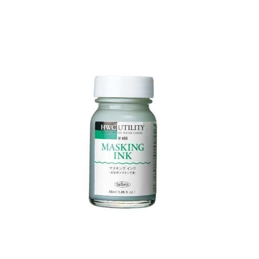 ホルベイン 水彩メディウム W466 55ml マスキングインク 3466, マスキングインク, 55ml