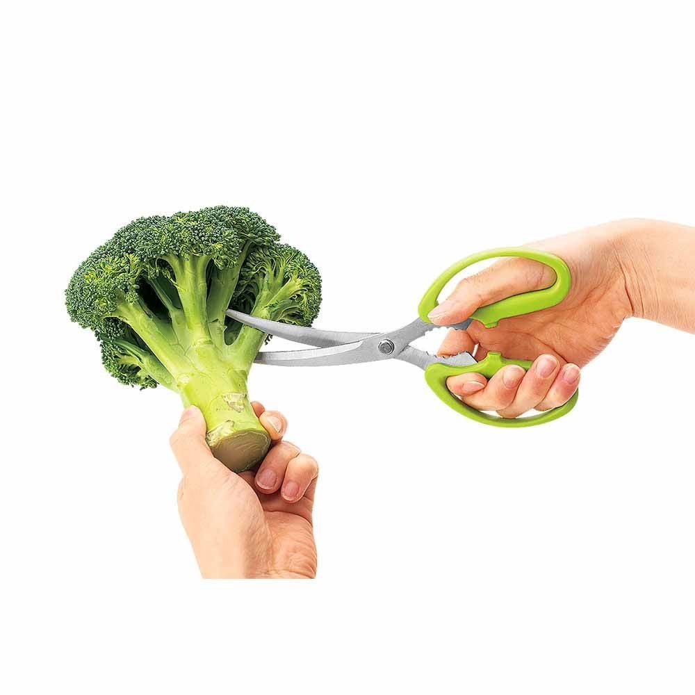 下村工業 フルベジ カーブ刃はさみ FV-402, グリーン, FV-402