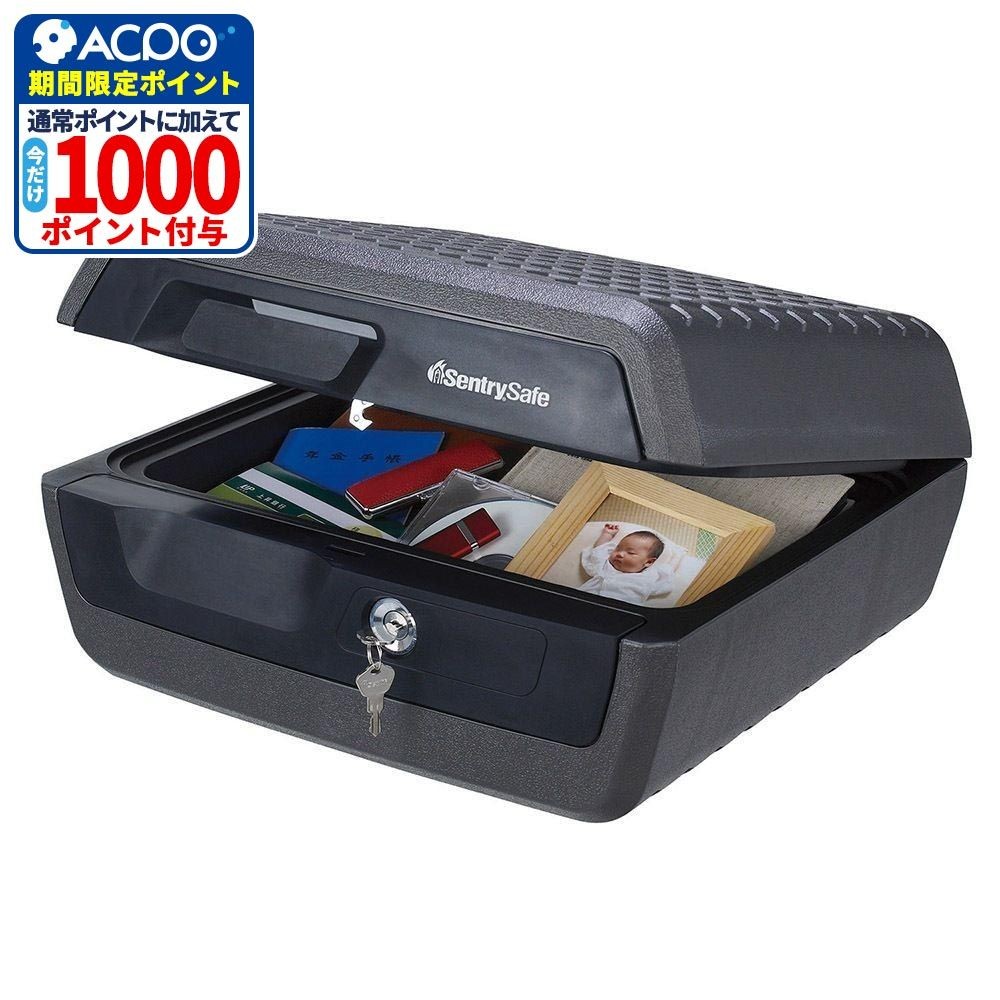 セントリー ポータブル耐火・防水保管庫 CHW30100, ブラック, CHW30100