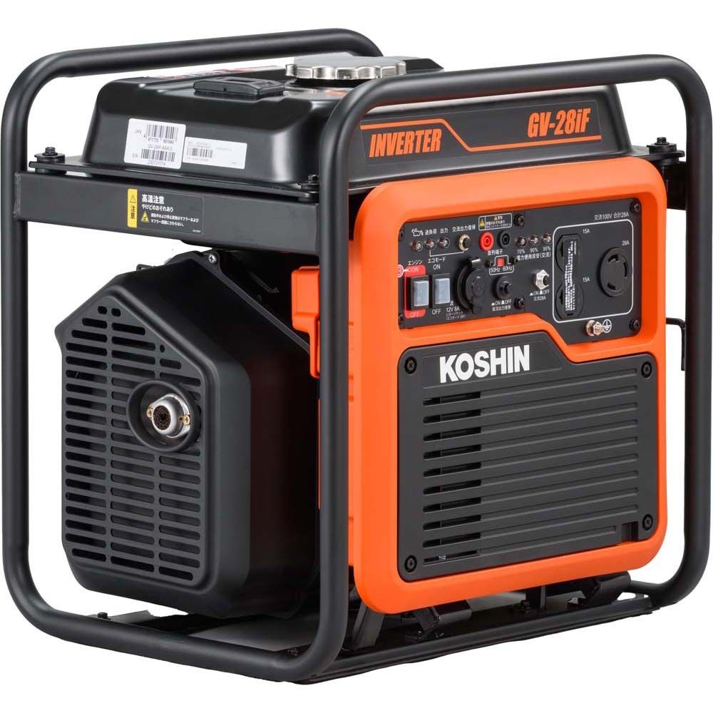 【現行品】工進　インバーター発電機ＧＶー28ｉＦ, オレンジ／黒, 28KVA