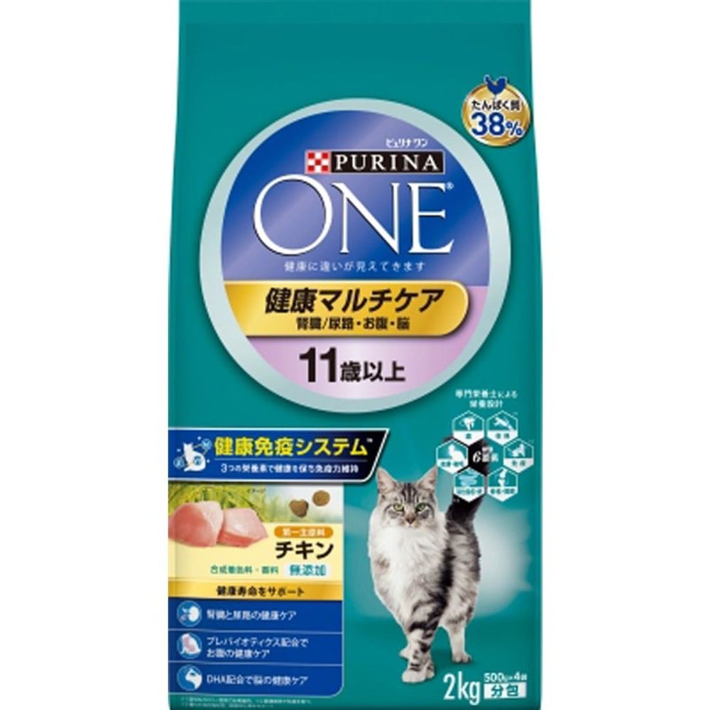 ネスレ　ピュリナワン健康マルチケア11歳以上用チキン2ｋｇ, 11歳以上チキン, 2.0kg