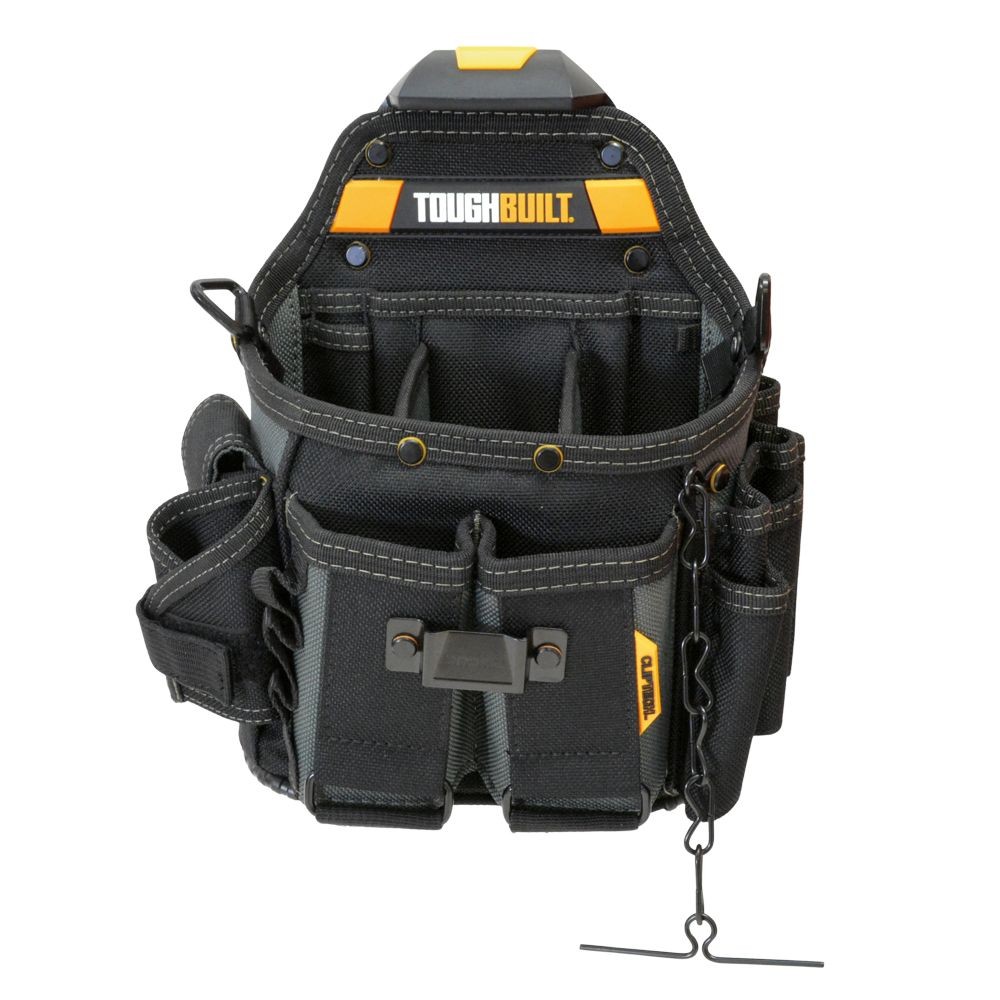 TOUGHBUILT（タフビルト）　電工ポーチ　ショルダーストラップ付　TB-CT-114, 黒, TB-CT-114