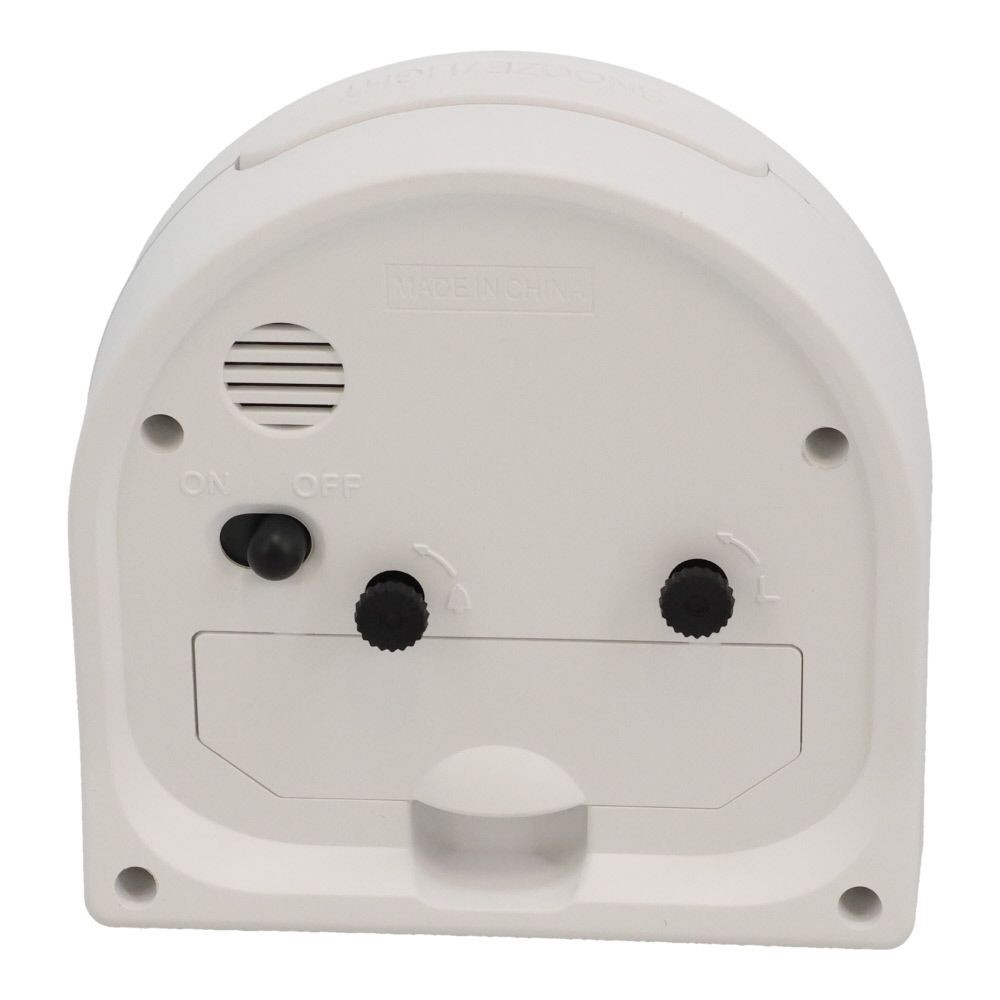 ウィザ WIZ'A コンパクトなアナログ目覚まし時計, ホワイト, WIZA-T048