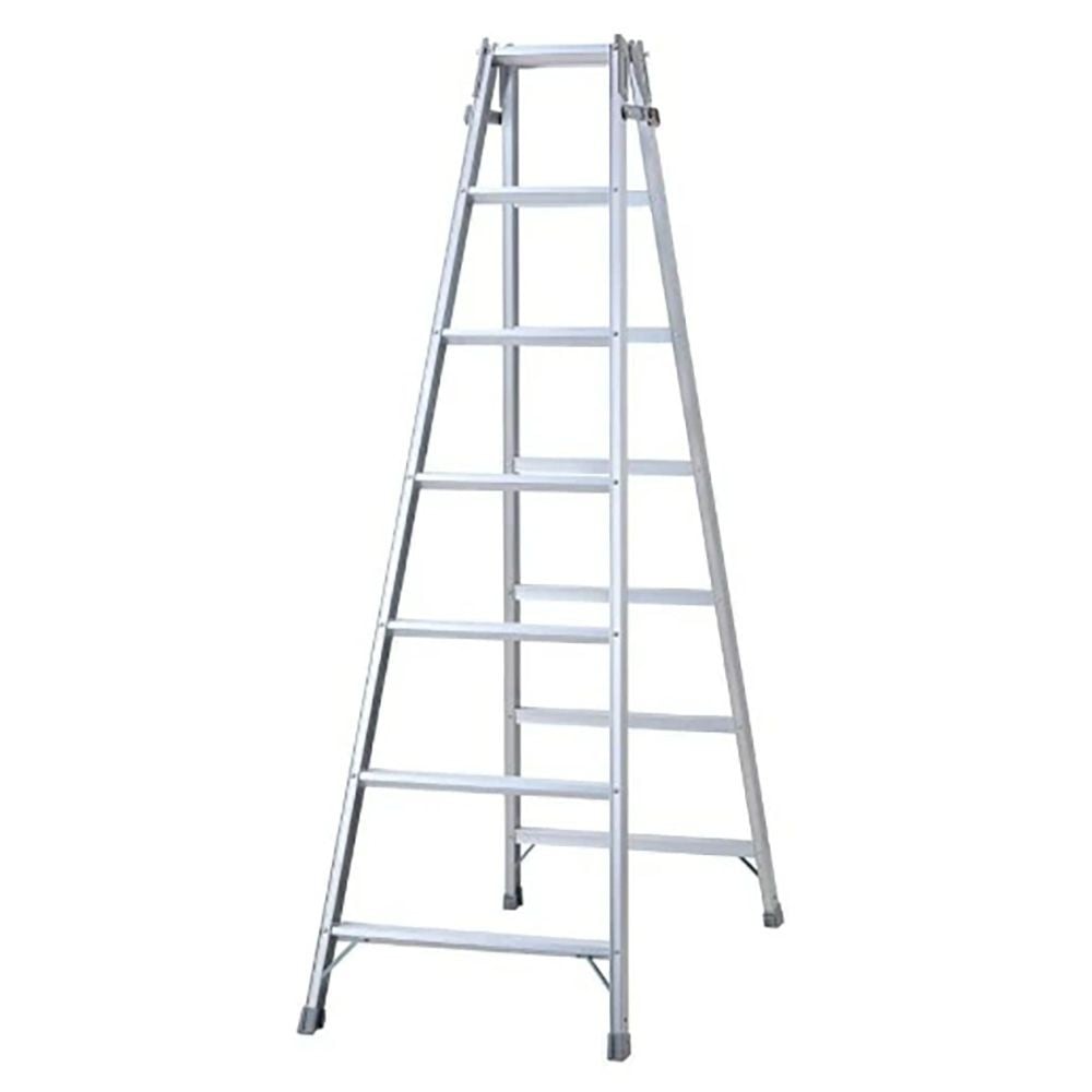 長谷川工業 幅広ステップ脚立 RH-21  1.99m, シルバー, 幅680mm&times;奥行1240mm